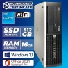 Pc Computer Desktop Fisso Ricondizionato HP i7 Ram 16GB SSD 512GB Windows 10 Pro