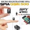 MICROSPIA AMBIENTALE GSM MICRO AUDIO CIMICE SPIA REGISTRATORE PROFESSIONALE