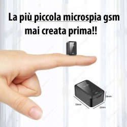 MICROSPIA AMBIENTALE GSM MICRO AUDIO CIMICE SPIA REGISTRATORE PROFESSIONALE