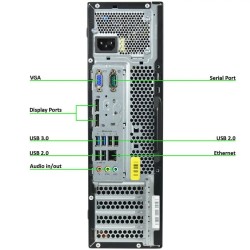 PC Computer Desktop Fisso Ricondizionato Lenovo Windows 10 i5 Ram 16GB SSD 480GB