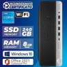 PC Computer Desktop Fisso Ricondizionato HP i5-7400 Ram 8Gb SSD 240 Windows 10