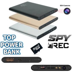 MICROSPIA TELECAMERA HD SPIA AUDIO E VIDEO 1080P BATTERIA POWER BANK 5000MHA