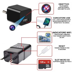 telecamera spia wifi Piccola Telecamera Spia Caricatore