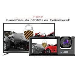 TELECAMERA PER AUTO DASHCAM FULL HD DVR CAR VIDEO CAMERA VISIONE NOTTURNA