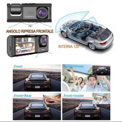 TELECAMERA PER AUTO DASHCAM FULL HD DVR CAR VIDEO CAMERA VISIONE NOTTURNA