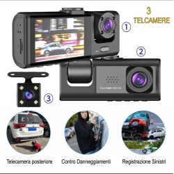 TELECAMERA PER AUTO DASHCAM FULL HD DVR CAR VIDEO CAMERA VISIONE NOTTURNA