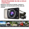 MINI TELECAMERA PER AUTO DASHCAM 1080P  DVR CAR VIDEO CAMERA VISIONE NOTTURNA