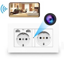 Telecamera spia wifi  caricatore presa muro IP CAMERA