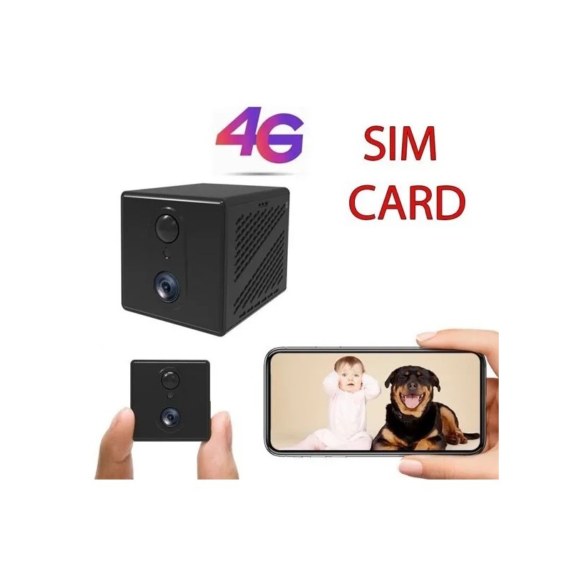 Telecamera spia 4G WiFi  4K UMTS con sim microcamera UMTS videochiamata