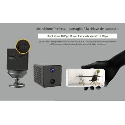 Telecamera spia 4G WiFi  4K UMTS con sim microcamera UMTS videochiamata