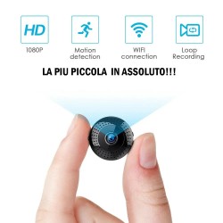 Telecamera spia wifi microcamera 3g 4g p2p infrarossi mini