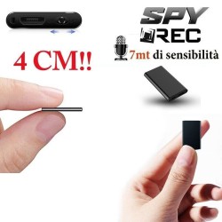 MICRO REGISTRATORE AUDIO VOCALE 8GB SPY SPIA MINI AMBIENTALE USB