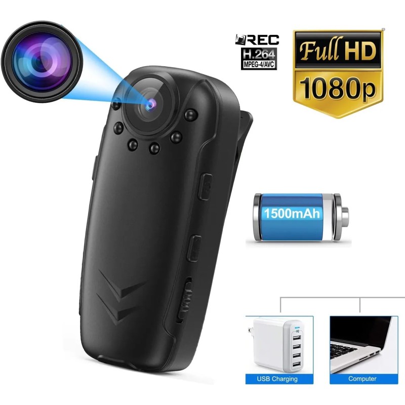 Telecamera spia infrarossi mini camera microcamera spycam notturna