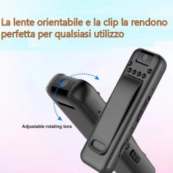 Telecamera spia microcamera auto infrarossi bodycam visione notturna