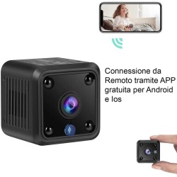 Telecamera spia wifi infrarossi mini IP microcamera spycam microcamera mini cam