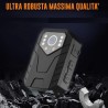 Bodycam telecamera spia infrarossi 4K visione notturna microcamera mini micro MENU' ITALIANO - INFRAROSSI INVISIBILI- 8 ORE- 4K