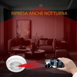 Telecamera spia microcamera wifi infrarossi nascosta micro camera sensore fumo