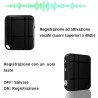 Micro Registratore Audio Attivazione Vocale Mini Spia Ambientale Portatile