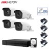 KIT VIDEOSORVEGLIANZA HIKVISION DVR 4 CANALI 4 TELECAMERE 4 MPX  HD 1 TB