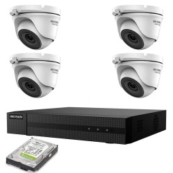 KIT VIDEOSORVEGLIANZA IP POE 2 MPX 4 TELECAMERE HIKVISION NVR 8 CANALI HD 2TB