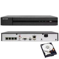 KIT VIDEOSORVEGLIANZA IP POE 6 TELECAMERE HIKVISION 4 MPX 4K HD 2TB