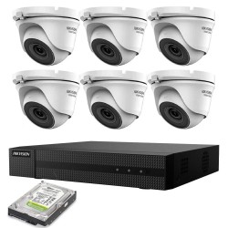 KIT VIDEOSORVEGLIANZA IP POE 2 MPX 6 TELECAMERE HIKVISION NVR 8 CANALI HD 1TB