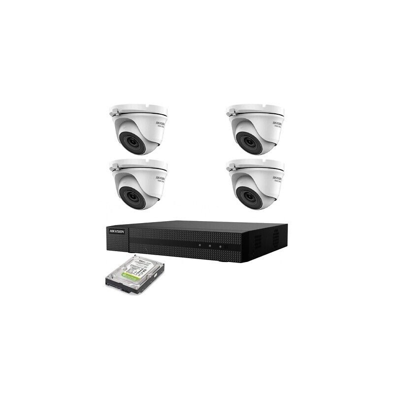 KIT VIDEOSORVEGLIANZA IP POE 4 TELECAMERE HIKVISION 4 MPX 4K HD 2TB