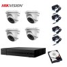 KIT VIDEOSORVEGLIANZA HIKVISION DVR 4 CANALI 4 TELECAMERE 2 MPX HD 1TB