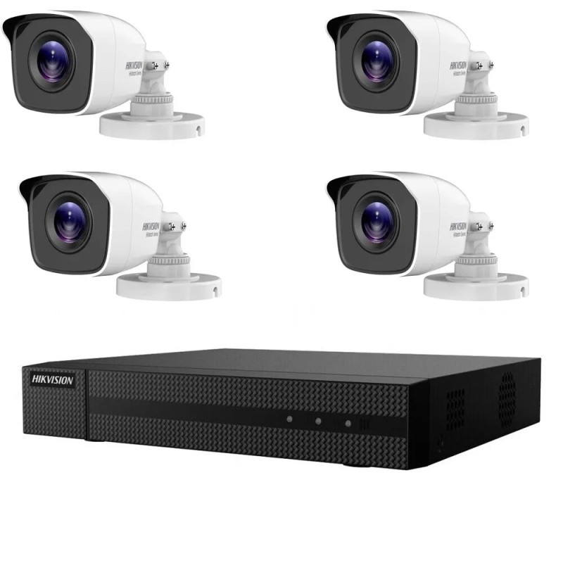 KIT VIDEOSORVEGLIANZA 4 TELECAMERE IP POE HIKVISION 4 MPX