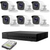 KIT VIDEOSORVEGLIANZA IP POE 2 MPX 6 TELECAMERE HIKVISION HD 2TB