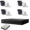 KIT 4 TELECAMERE AHD HIKVISION DVR 8 CANALI 8 MPX 4K HD 2TB