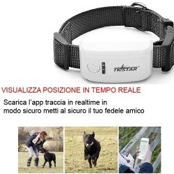 Mini LOCALIZZATORE CANE SATELLITARE GPS TRACKER  GSM GPRS ANIMALI AUTO GPS CANI