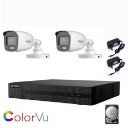 KIT VIDEOSORVEGLIANZA HIKVISION VISIONE NOTTURNA COLORI 2 MPX  AHD 2 TB