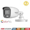 KIT TELECAMERE VISIONE NOTTURNA COLORI 2 MPX 4 AHD 500 GB HIKVISION