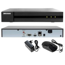 KIT POE 4 CANALI NVR 2 MPX H265 CLOUD IP VIDEOSORVEGLIANZA  HIKVISION HD 2 TB