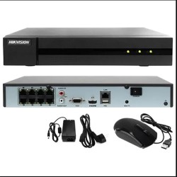 KIT VIDEOSORVEGLIANZA IP POE 8 TELECAMERE HIKVISION 4 MPX HD 500GB