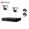 KIT VIDEOSORVEGLIANZA HIKVISION DVR 4 CANALI 2 TELECAMERE 2 MPX